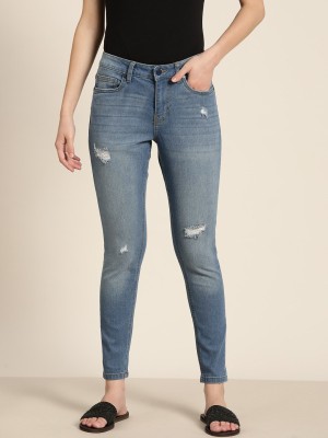 ether Skinny Women Blue Jeans