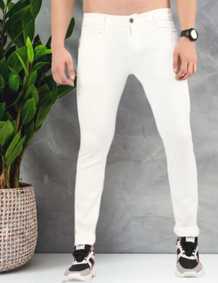 Moda Rapido Slim Men White Jeans