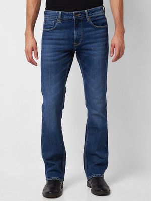 Spykar Boot-Leg Men Dark Blue Jeans
