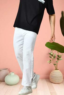JEANBERRY Loose Fit Men White Jeans