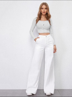 HouseOfCommon Regular Women White Jeans
