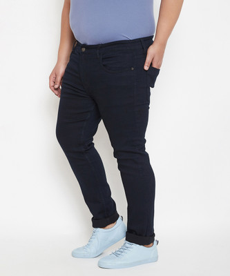 Instafab Plus Regular Men Black Jeans