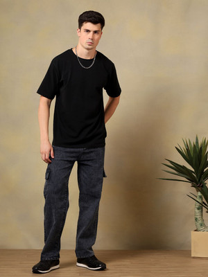 White leapard Regular Men Grey Jeans