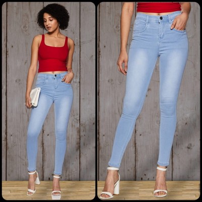 German Club Skinny Women Light Blue Jeans