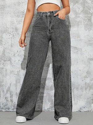 CABRRR Relaxed Fit Women Dark Grey Jeans