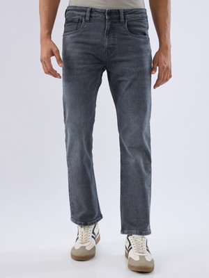 Spykar Relaxed Fit Men Grey Jeans