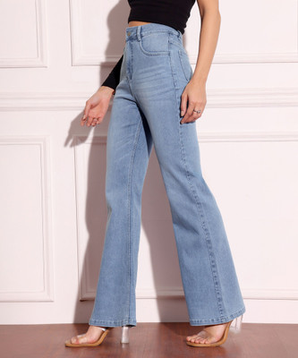 Miss Chase Boot-Leg Women Blue Jeans