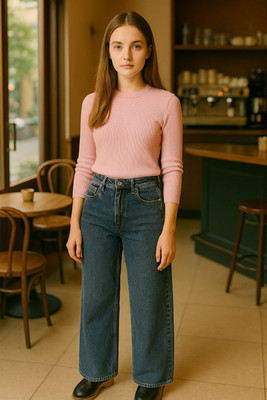 BLUELOCK Relaxed Fit Women Dark Blue Jeans