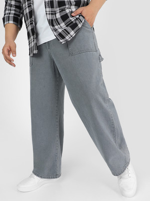 Urbano Plus Loose Fit Men Grey Jeans