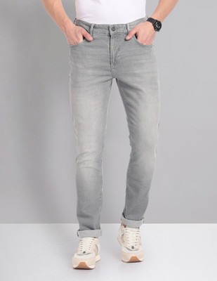 AD by Arvind Slim Men Grey Jeans