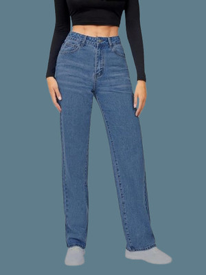 KCM FASHION Straight Fit Women Light Blue Jeans
