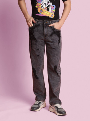 Bene Kleed Relaxed Fit Men Black Jeans