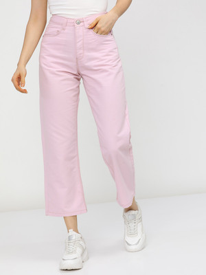Tokyo Talkies Boyfriend Women Pink Jeans