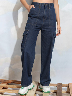 Tokyo Talkies Straight Fit Women Blue Jeans