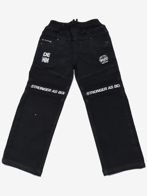 JFR Straight Fit Boys Black Jeans