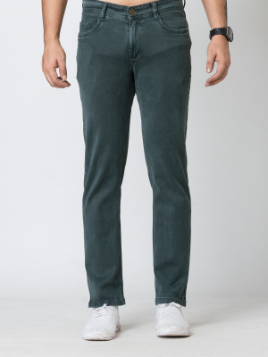 A Flash Regular Men Dark Green Jeans