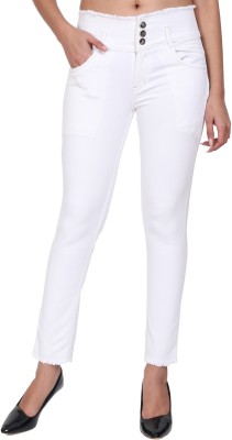 Fusioncreator Skinny Women White Jeans