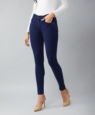 DOLCE CRUDO Skinny Women Dark Blue Jeans