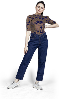 HouseOfCommon Regular Women Dark Blue Jeans