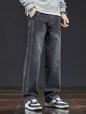 FUDE PRIDE Loose Fit Men Grey Jeans