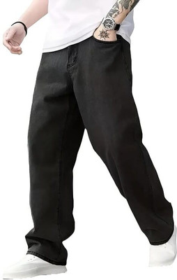 DENIM FIT Boyfriend Men Black Jeans