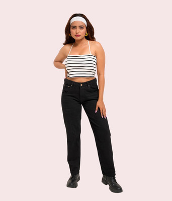 DAYER Flared Women Black Jeans