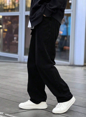 HouseOfCommon Straight Fit Men Black Jeans