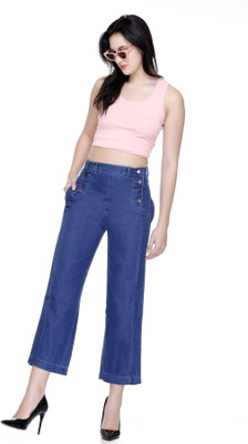 honnete Flared Women Blue Jeans