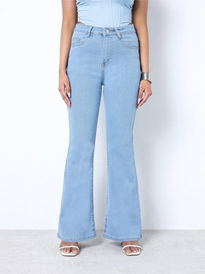 1DAYSTREET Boot-Leg Women Light Blue Jeans