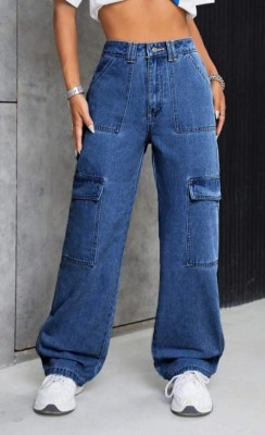 Online Loot Store Loose Fit Women Light Blue Jeans