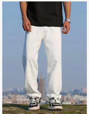 Zaba Denim Relaxed Fit Men White Jeans