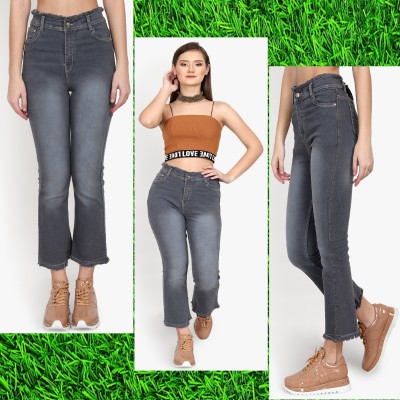 PERFECT FASHION Flared Women Grey Jeans