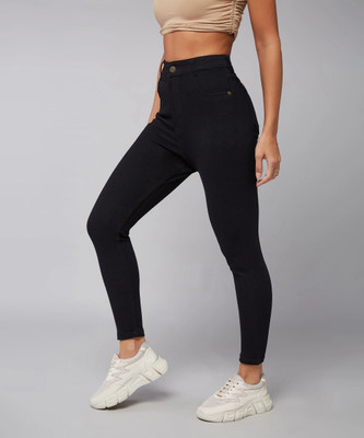DOLCE CRUDO Skinny Women Black Jeans