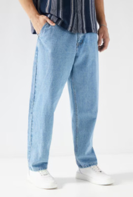 Toolnexa Loose Fit Men Light Blue Jeans