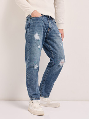 THE BEAR HOUSE Relaxed Fit Men Blue Jeans