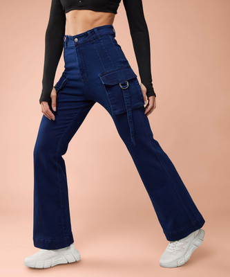 DOLCE CRUDO Flared Women Blue Jeans