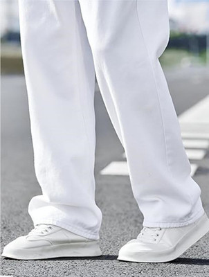 Denim Life Loose Fit Men White Jeans
