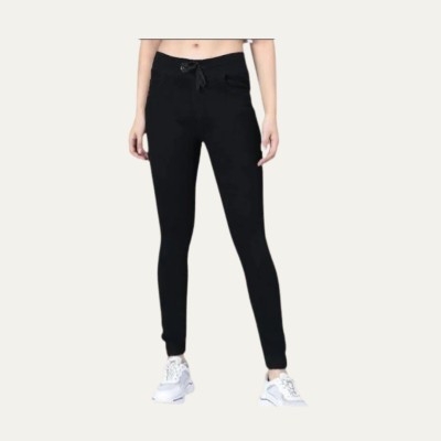 Prabhuratan Jogger Fit Women Black Jeans