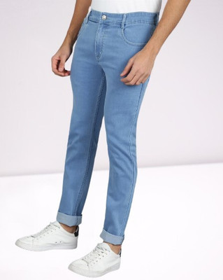 POKHINDA Tapered Fit Men Light Blue Jeans