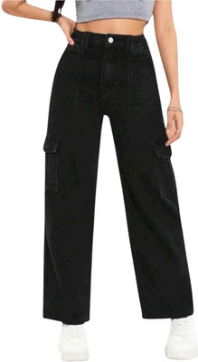 khilonalelo Regular Girls Black Jeans
