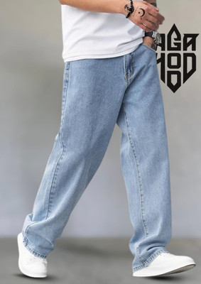 ANGERHOOD Loose Fit Men Blue Jeans