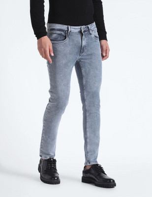 FLYING MACHINE Tapered Fit Men Grey Jeans