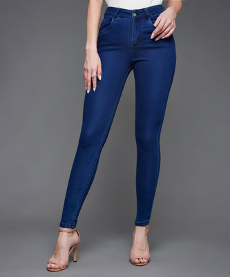 Miss Chase Skinny Women Dark Blue Jeans