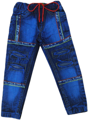 FASHION GRAB Jogger Fit Boys Dark Blue Jeans