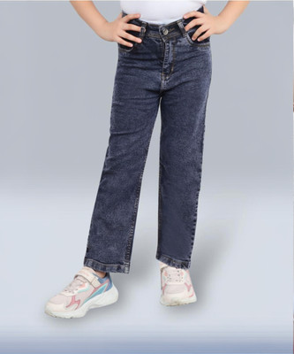 KILLER Straight Fit Girls Dark Blue Jeans
