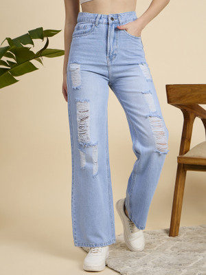Mast & Harbour Loose Fit Women Light Blue Jeans