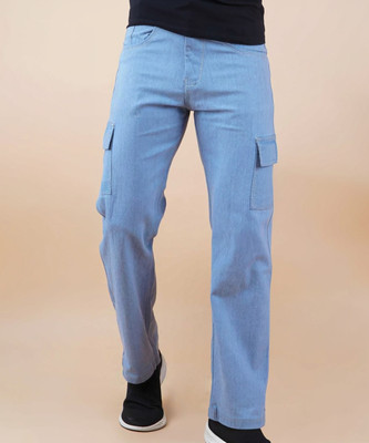 Nalaka Loose Fit Men Light Blue Jeans