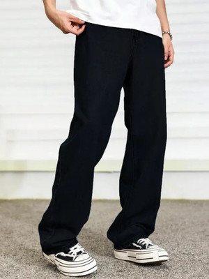 KD KRSNA OF DENIM Straight Fit Men Black Jeans