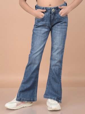 CRIMSOUNE CLUB Boot-Leg Girls Blue Jeans