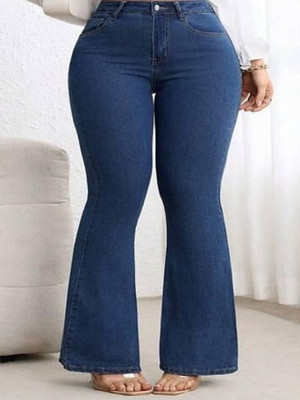 HUNTER HAYES Boot-Leg Women Dark Blue Jeans